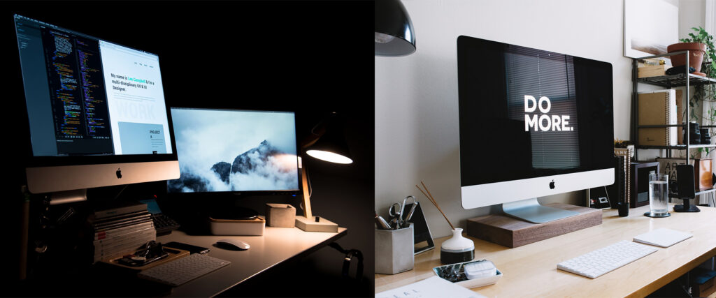 Dim vs Well-Lit Workspace