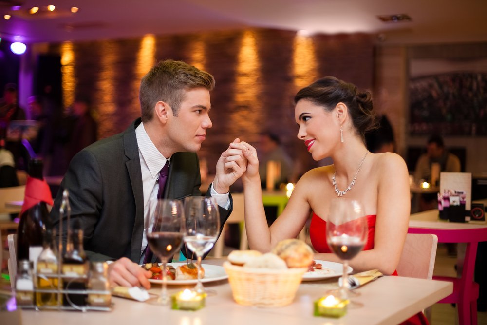 Man is Having Dinner with his Partner