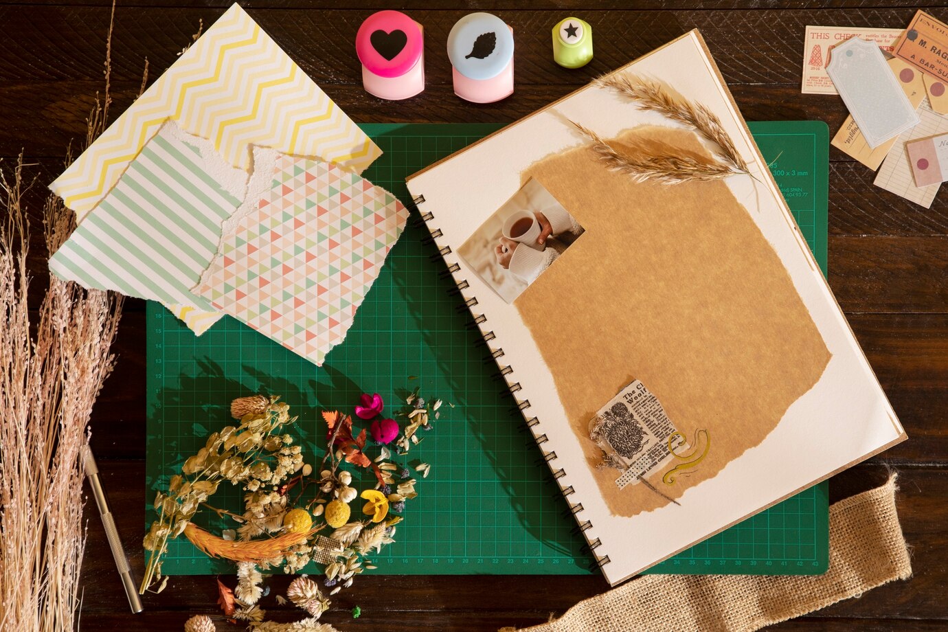 Creating a scrapbook for Mother's Day