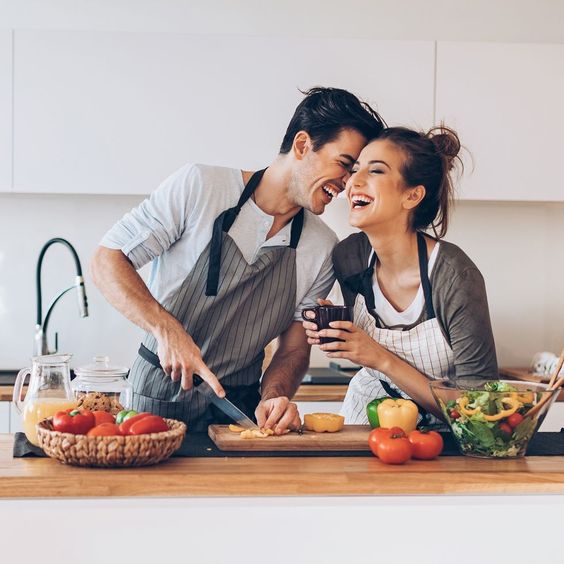 Prepare anniversary meal together