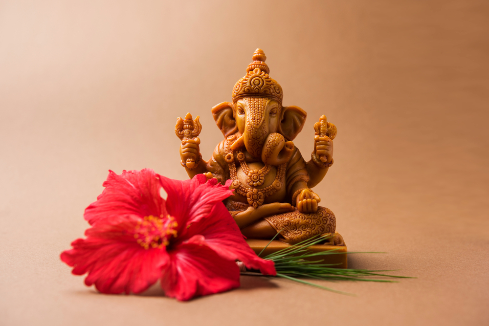 Ganesh Chaturthi and flower