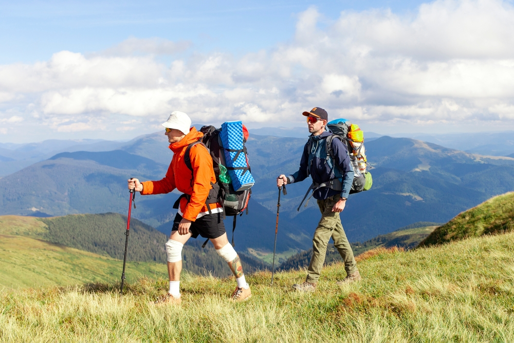 Father And Son Hiking