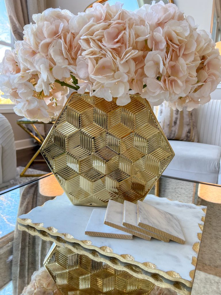 Flower Delivery in Hexagon vases 