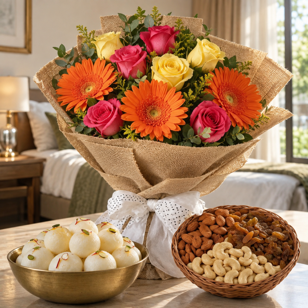 Warm Floral Celebration Still Life